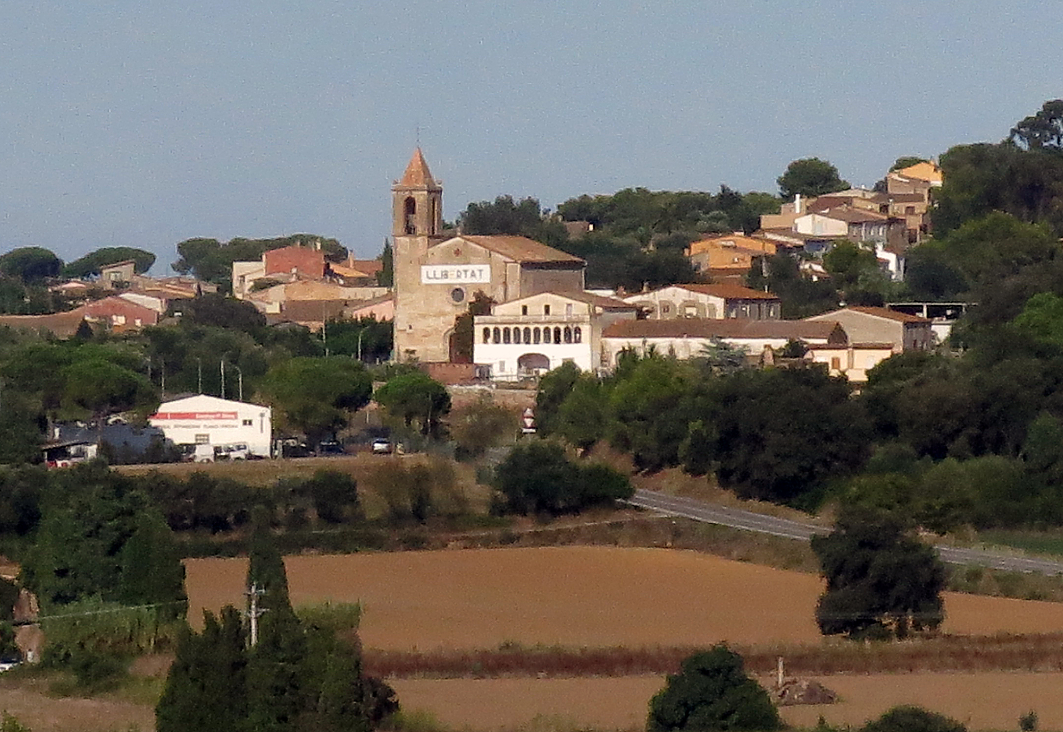 Panorama des Masos de Pals et des rizières depuis la Torre de les Hores